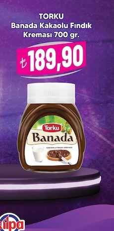 Torku Banada Kakaolu Fındık Kreması 700 Gr