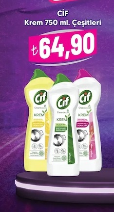 Cif Krem 750 Ml. Çeşitleri