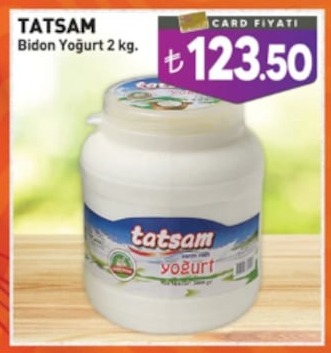 Tatsam Bidon Yoğurt 2 Kg.