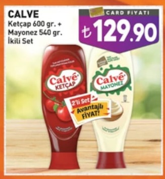 Calve Ketçap 600 G. + Mayonez 540 G. İkili Set