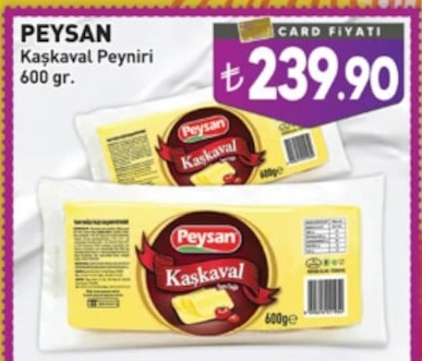 Peysan Kaşkkaval Peyniri 600 G.