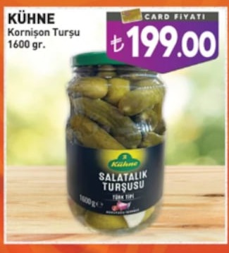 Kühne Kornişon Turşu 1600 G.