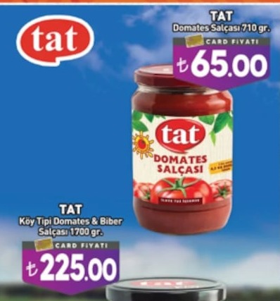 Tat Domates Salçası 710 Gr.