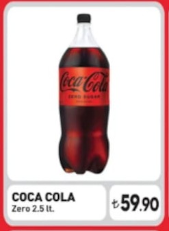 Coca Cola Zero 2.5 Lt.