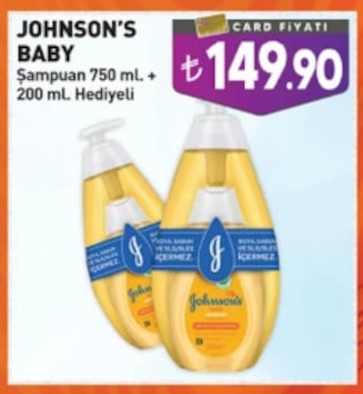 Johnson'S Baby Şampuan 750 Ml + 200 Ml