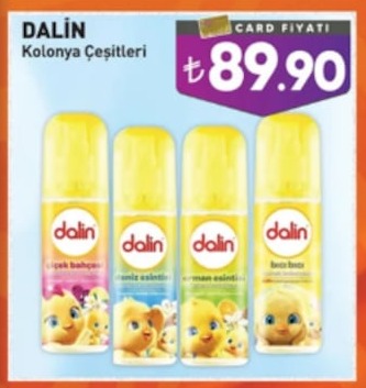 Dalin Kolonya Çeşitleri