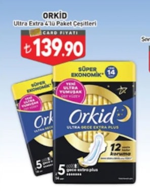 Orkid Ultra Extra 4'Lü Paket Çeşitleri