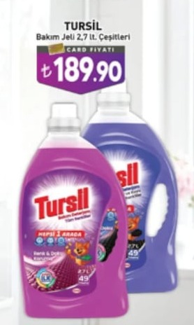 Tursil Çamaşir Deterjani Bakim Jeli 2.7Lt