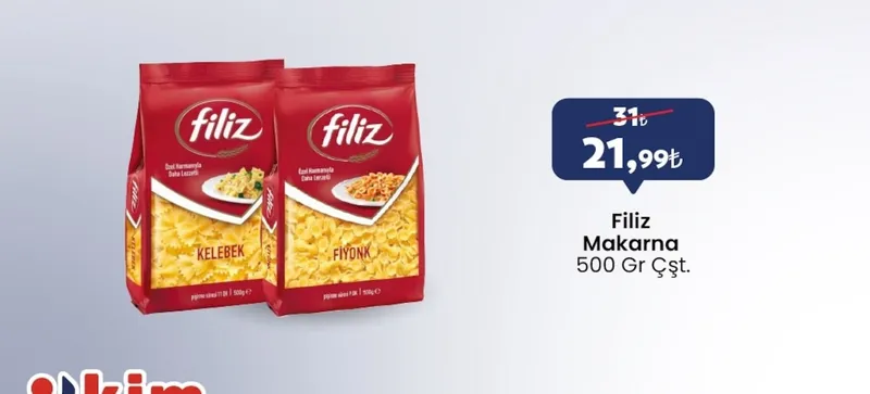 Filiz Makarna 500 Gr Çşt.