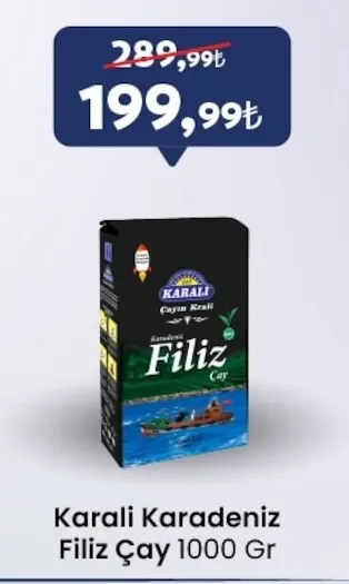 Karali Karadeniz Filiz Çay 1000 Gr