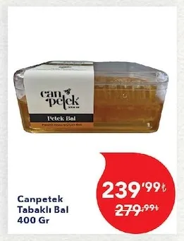 Canpetek Tabaklı Bal 400 Gr