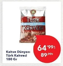 Kahve Dünyası Türk Kahvesi 100 Gr