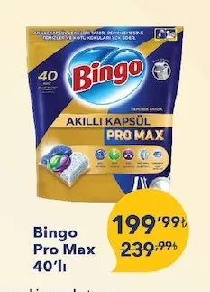 Bingo Pro Max 40'Lı