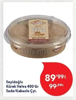 Seyidoğlu Kürek Helva 400 Gr Sade/Kakaolu Çşt.