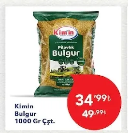 Kimin Bulgur 1000 Gr Çşt.