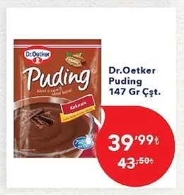 Dr. Oetker Puding 147 Gr Çşt.