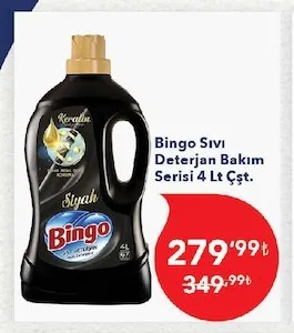 Bingo Sıvı Deterjan Bakım Serisi 4 Lt Çşt.