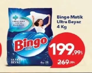 Bingo Matik Ultra Beyaz 4 Kg