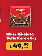 Ülker Çikolata Sütlü Kare 60 G