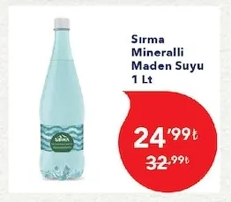 Sırma Mineralli Maden Suyu 1 Lt