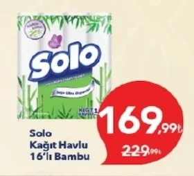 Solo Kağıt Havlu 16'Lı Bambu