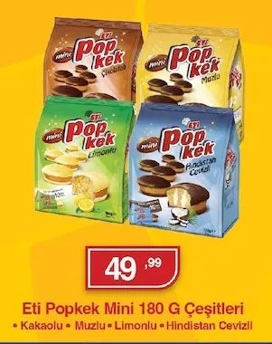 Eti Popkek Mini 180 G Çeşitleri