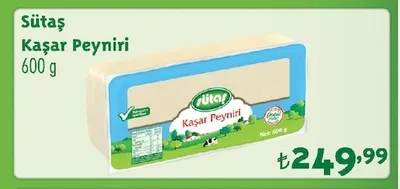 Sütaş Kaşar Peyniri 600 G