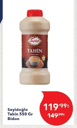 Seyidoğlu Tahin 550 Gr Bidon