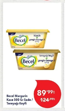 Becel Margarin Kase 500 Gr Sade / Tereyağı Keyfi