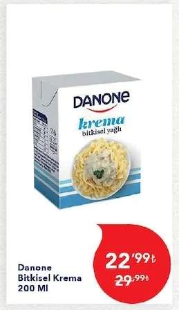 Danone Bitkisel Krema 200 Ml