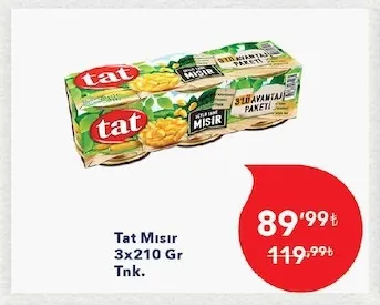 Tat Mısır 3X210 Gr