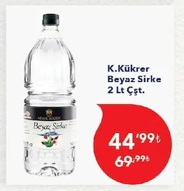 K.Kükrer Beyaz Sirke 2 Lt Çşt.