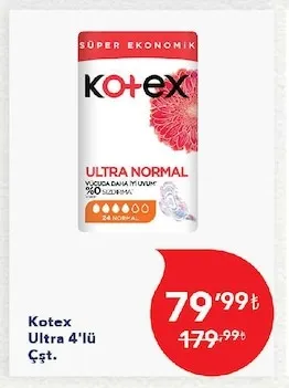 Kotex Ultra 4'Lü Çşt.