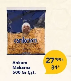 Ankara Makarna 500 Gr Çşt.