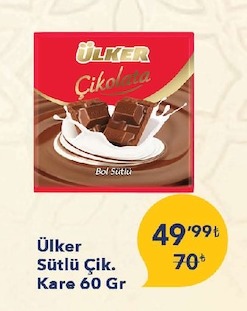 Ülker Sütlü Çik. Kare 60 Gr