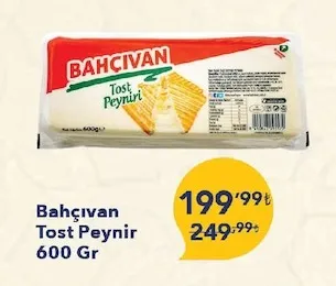 Bahçıvan Tost Peynir 600 Gr