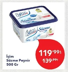 İçim Süzme Peynir 500 Gr