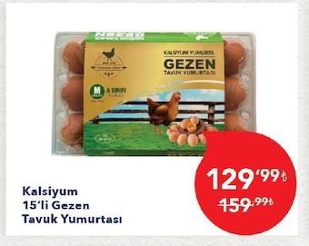 Kalsiyum 15'Li Gezen Tavuk Yumurtası