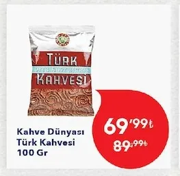Kahve Dünyası Türk Kahvesi 100 Gr