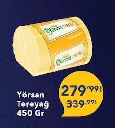 Yörsan Tereyağ 450 Gr