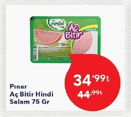 Pınar Aç Bitir Hindi Salam 75 Gr