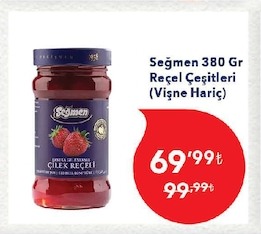 Seğmen 380 Gr Reçel Çeşitleri (Vişne Hariç)