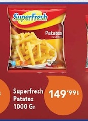 Superfresh Patates 1000 Gr