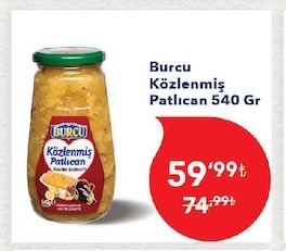 Burcu Közlenmiş Patlıcan 540 Gr