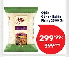 Öğüt Gönen Baldo Pirinç 2500 Gr