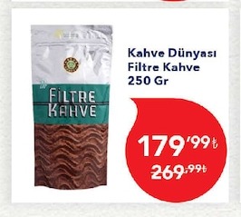Kahve Dünyası Filtre Kahve 250 Gr