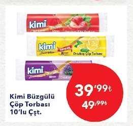 Kimi Büzgülü Çöp Torbası 10'Lu Çşt.