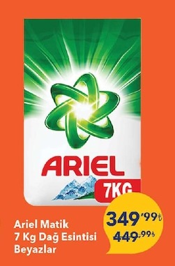 Ariel Matik 7 Kg Dağ Esintisi Beyazlar
