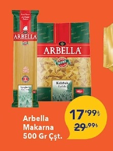 Arbella Makarna 500 Gr Çıst.