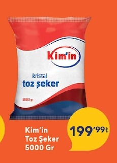 Kim'In Toz Şeker 5000 Gr